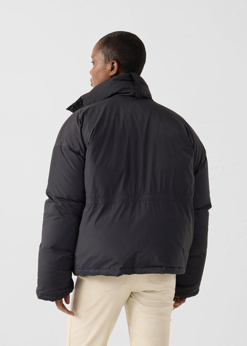 Extreme Cold Down Jacket with detachable scarf Black Claude - JOTT UK - 4