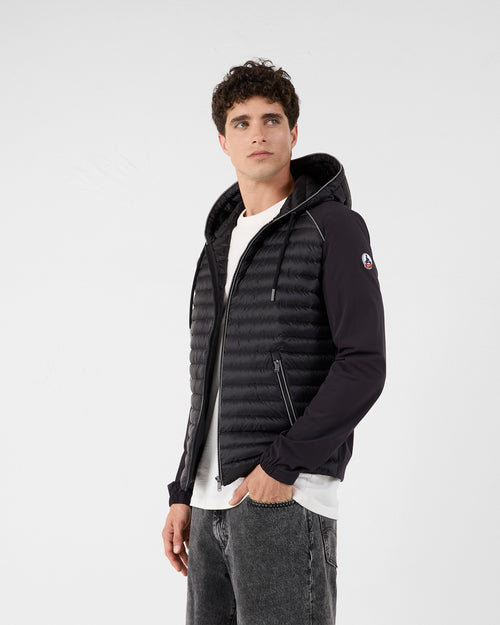 Bi-fabric down jacket Black Stride - JOTT UK - 3