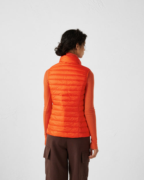 Light sleeveless down jacket Flame red Seda - JOTT UK - 4