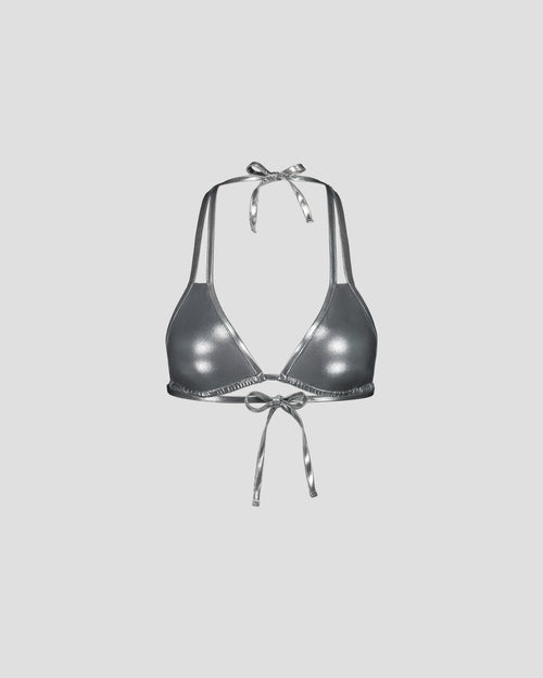 Silver triangle bikini top Assia - JOTT UK - 2