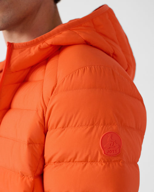 Flame red Lightweight stretch hooded jacket Frantz - JOTT UK - 4