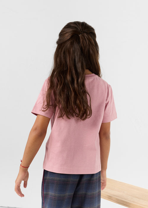 Round-neck T-shirt Antique pink Pio - JOTT UK - 4