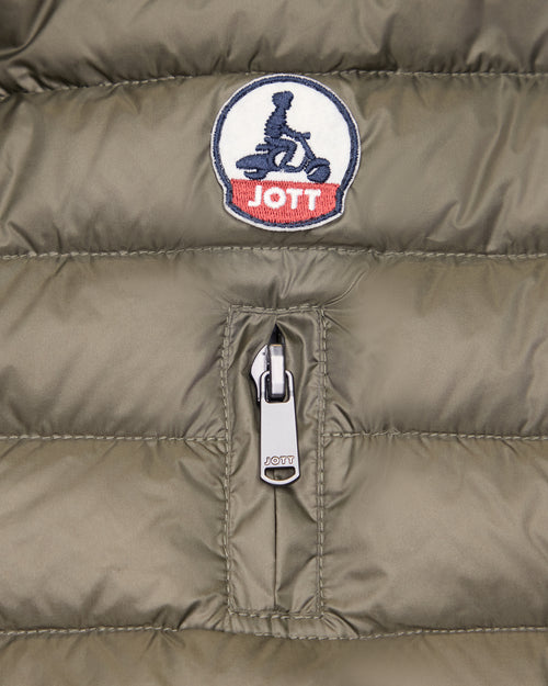 Tobbie down jacket for dogs Army - JOTT UK - 2