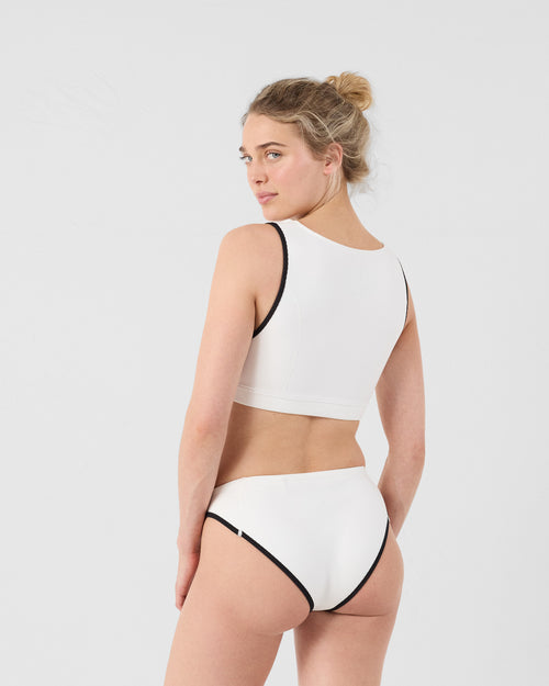 White neoprene bikini top Jisoo - JOTT UK - 4