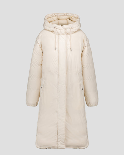 Long stretch Great Cold down jacket Natural Brooke - JOTT UK - 2