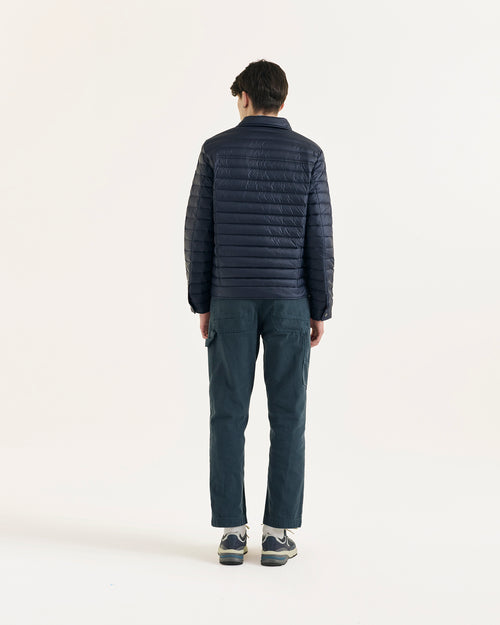 Elie denim-look down jacket Navy - JOTT UK - 4