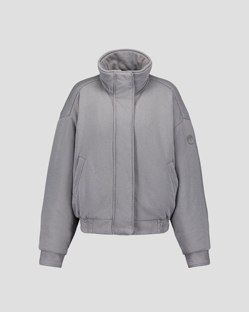 Jersey bomber jacket Woolen Grey Dory - JOTT UK - 2