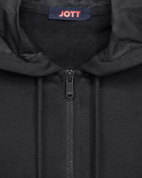 Leda brushed fleece zipped jacket Black - JOTT UK - 5