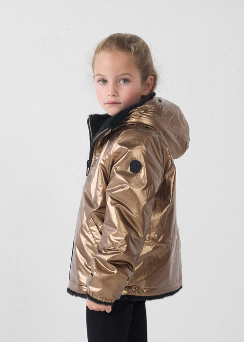 Fake fur coat Black Brana - JOTT UK - 4