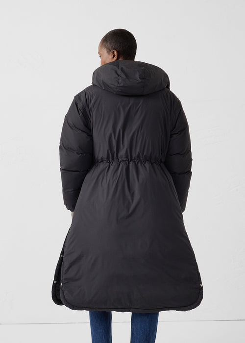 Long stretch Great Cold down jacket Black Brooke - JOTT UK - 4