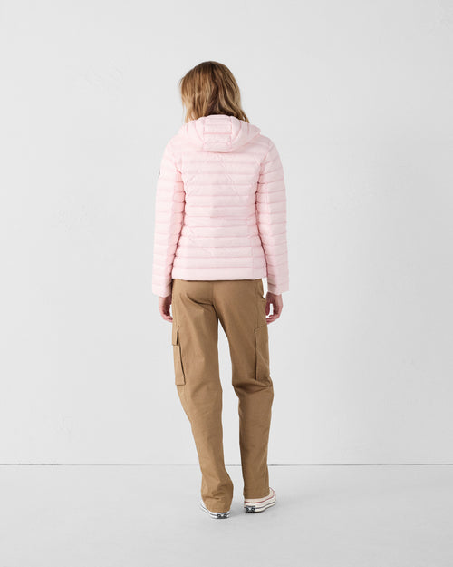 Lightweight hooded down Jacket Pink petal Cloe - JOTT UK - 4