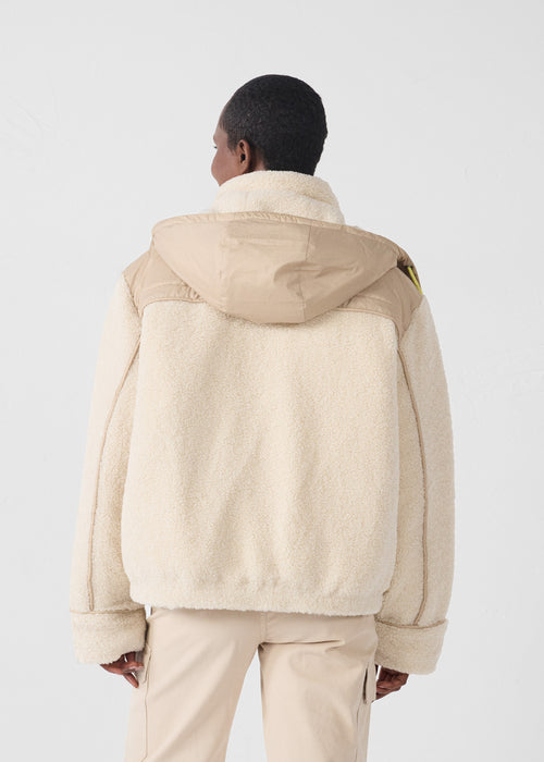 Tailor coat sherpa Natural Ivana - JOTT UK - 4