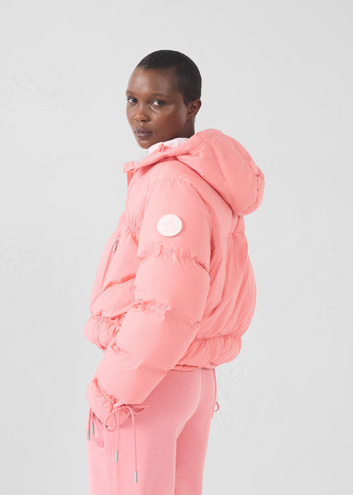 Puffer jacket Fuchsia vibrant Nami - JOTT UK - 4