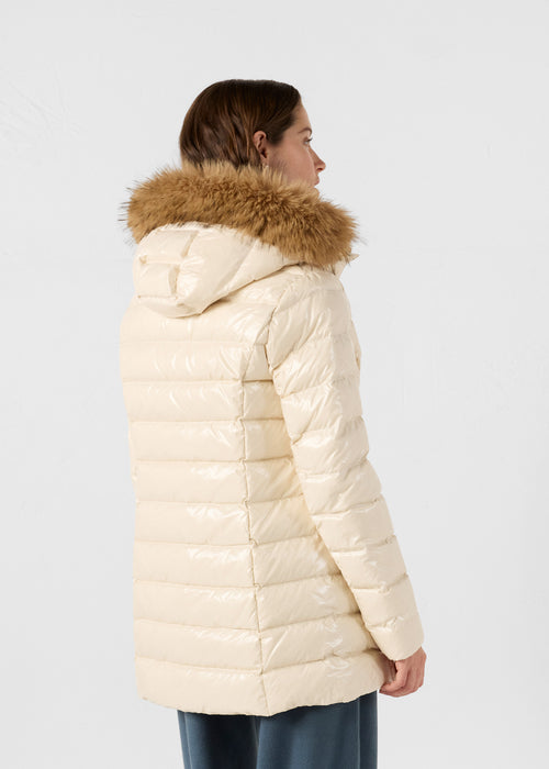 Grand Froid Perle Natural lacquered mid-length jacket - JOTT UK - 3