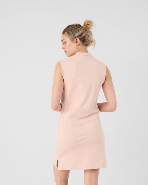 Peach skin Tanger sleeveless polo dress - JOTT UK - 3