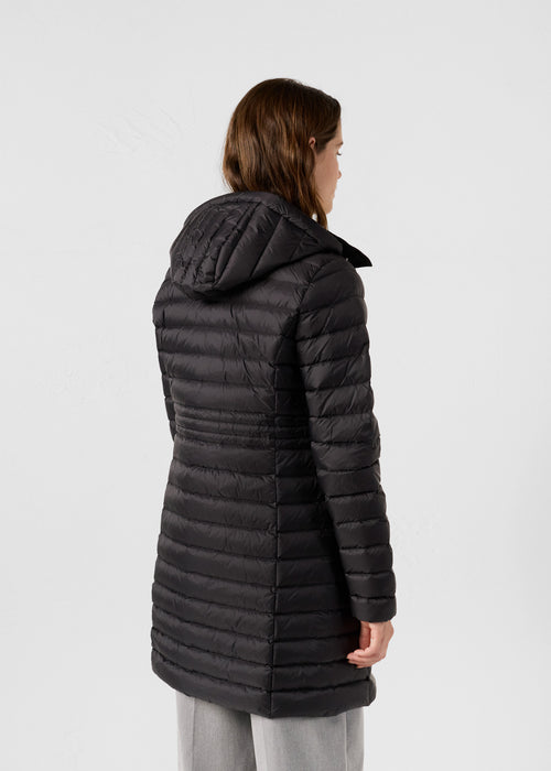 Long Hooded Down Jacket Black Vero 2.0 - JOTT UK - 4