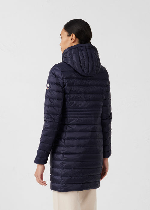 Navy Long Hooded Down Jacket Vero 2. 0 - JOTT UK - 4