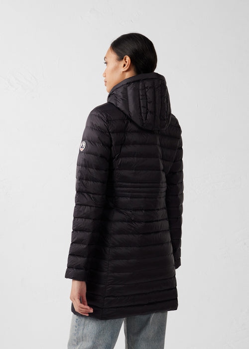 Long Hooded Down Jacket Black Vero 2.0 - JOTT UK - 4
