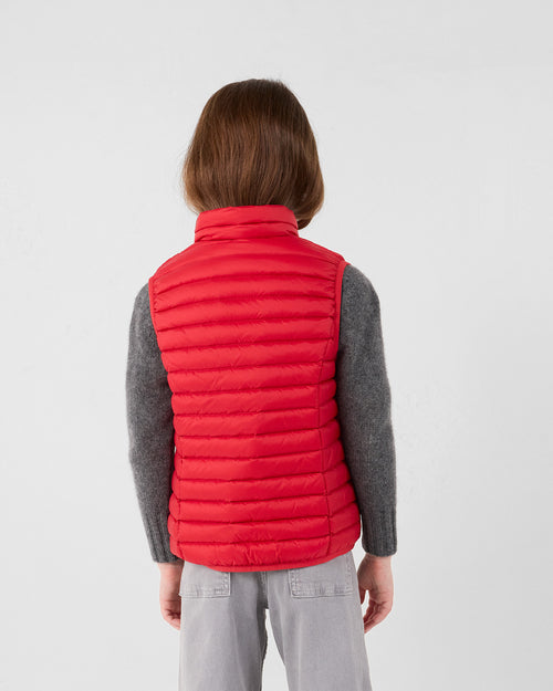 Sleeveless down jacket Carmine red Zoe