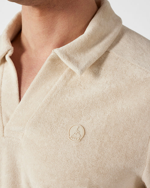 Bleached sand Polo shirt towelling Joshua - JOTT UK - 5
