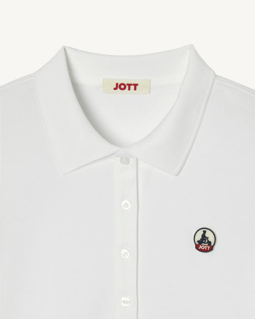 White Franca polo shirt - JOTT UK - 5