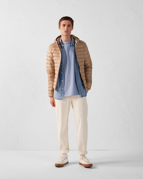Beige Lightweight down jacket Nico - JOTT UK - 4