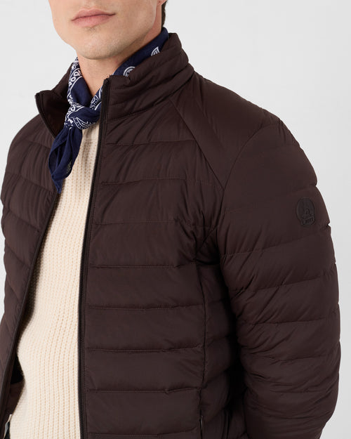 Black coffee Aragon lightweight stretch puffer jacket - JOTT UK - 4