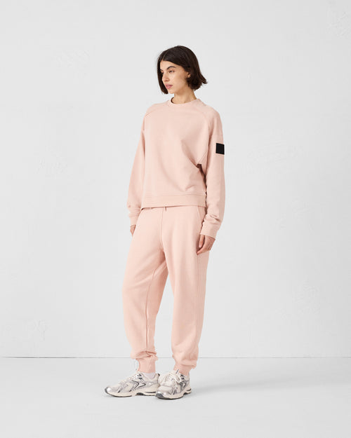 Peach skin Round-neck bi-fabric sweatshirt Pinako - JOTT UK - 3
