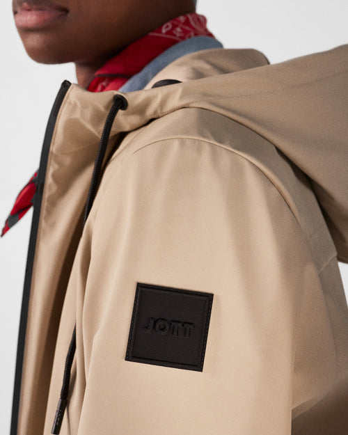 Beige Lightweight mid-length parka Chester - JOTT UK - 5