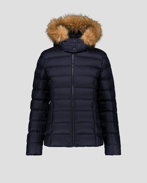 Luxe Extreme Cold hooded down jacket Navy - JOTT UK - 2