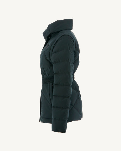 Black Anita removable sleeves puffer jacket - JOTT UK - 3