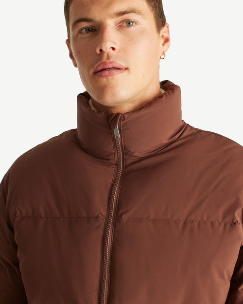 Nagal Extreme Cold puffer-style down jacket Dark chocolate - JOTT UK - 3