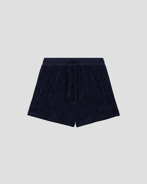 Navy towelling shorts Blossom - JOTT UK - 2