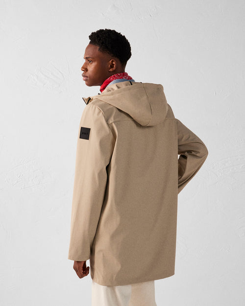 Beige Lightweight mid-length parka Chester - JOTT UK - 4