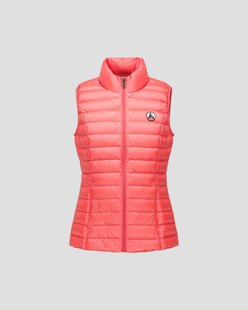 Light sleeveless down jacket Sunset coral Seda - JOTT UK - 2