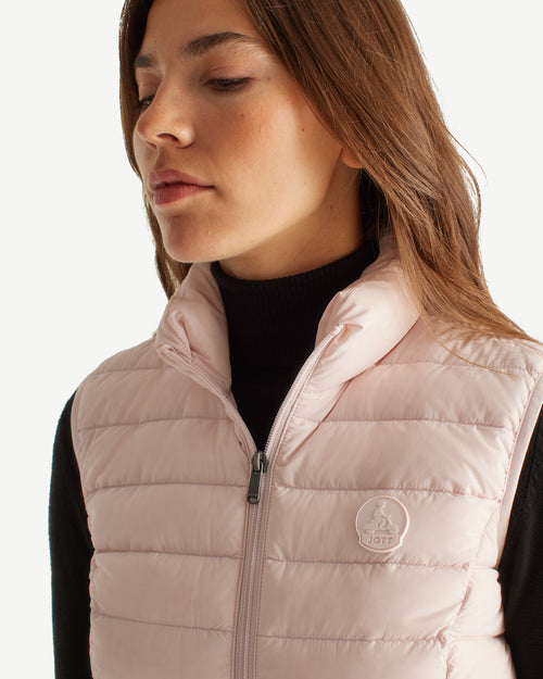 Petal rose Grenada stretch sleeveless puffer jacket - JOTT UK - 3
