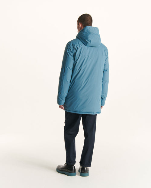 Cold Blue/Blue Toronto Grand Froid reversible hooded puffer jacket - JOTT UK - 4