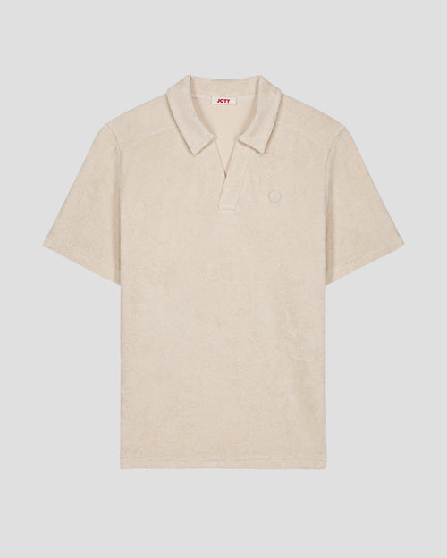 Bleached sand Polo shirt towelling Joshua - JOTT UK - 2