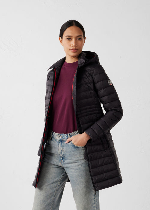 Long Hooded Down Jacket Black Vero 2.0 - JOTT UK - 3