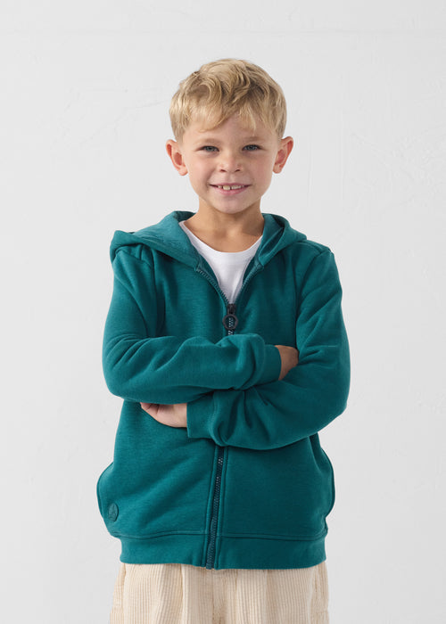 Hoodeded zipped jacket Dark marsh Arie - JOTT UK - 2