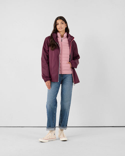 Maia light stretch winter jacket Dusty rose - JOTT UK - 2