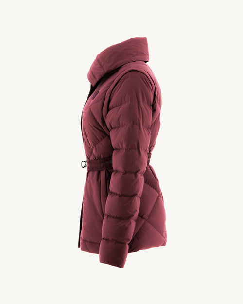 Aubergine Anita removable sleeves puffer jacket - JOTT UK - 3
