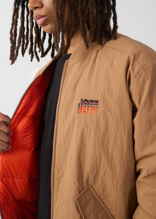 Bomber jacket Brown sugar/fire red Bentham - JOTT UK - 4