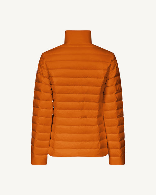 Burnt orange Cha lightweight puffer jacket - JOTT UK - 3