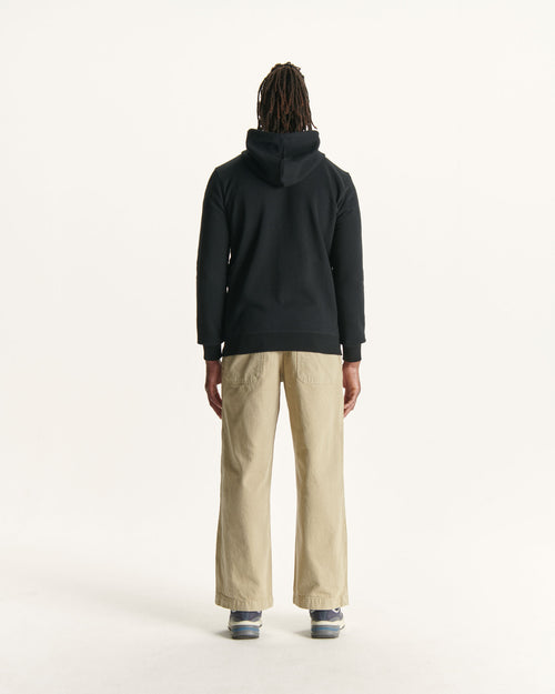 Black Mexico organic cotton hooded sweatshirt - JOTT UK - 4