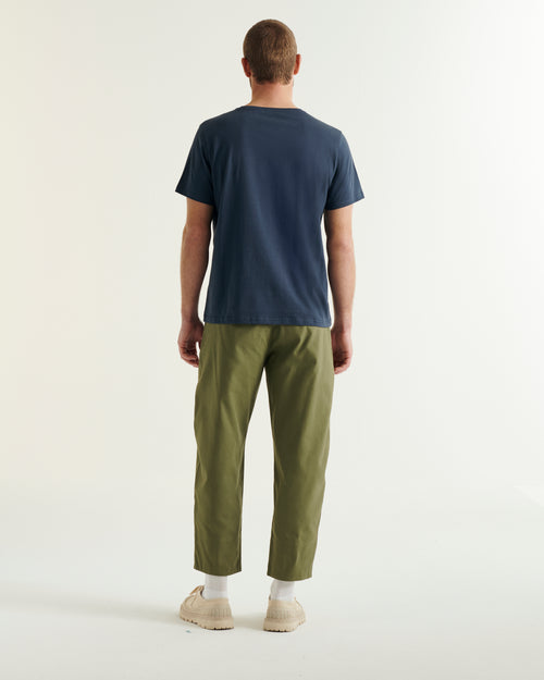 Navy Pietro organic cotton T-shirt - JOTT UK - 4