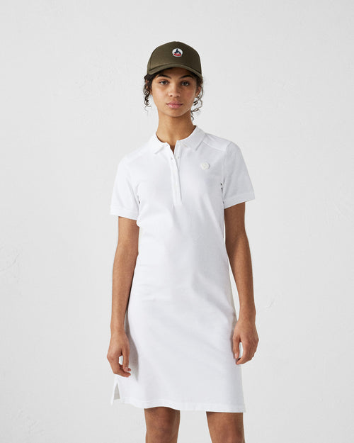 White Polo dress Blondie - JOTT UK - 2