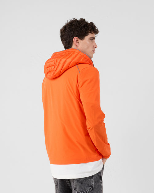Bi-fabric down jacket Fire red Stride - JOTT UK - 5