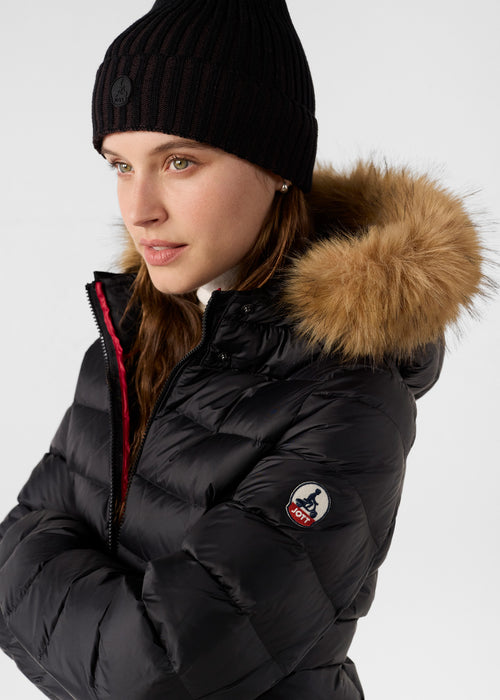 Perle Extreme Cold mid-length down jacket Black - JOTT UK - 5