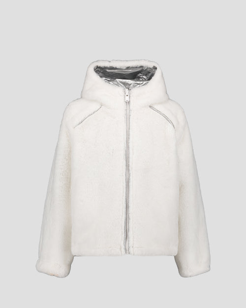 fake fur coat White Brana - JOTT UK - 2